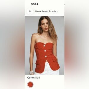 Maeve tweed top from Anthropologie